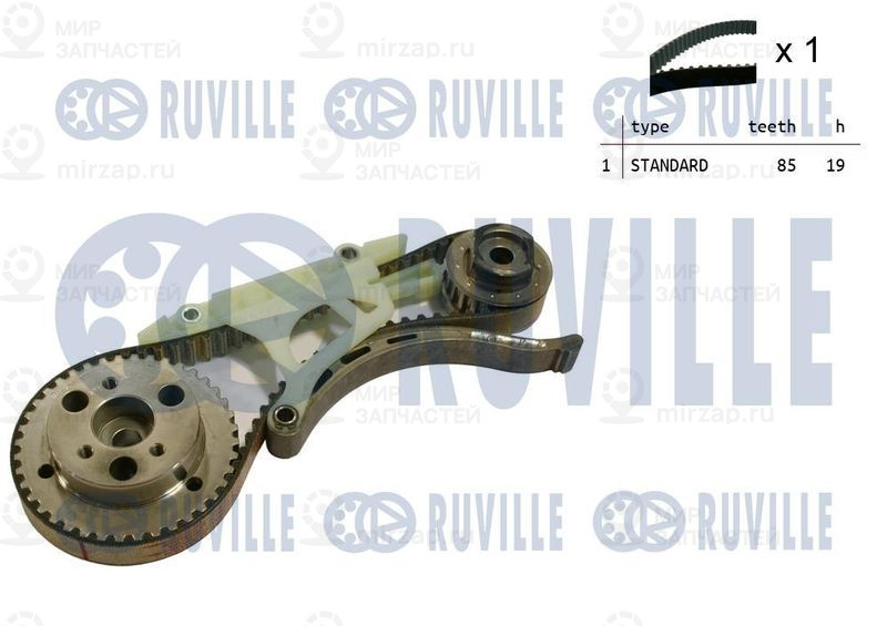 Комплект ремня ГРМ RUVILLE 550390