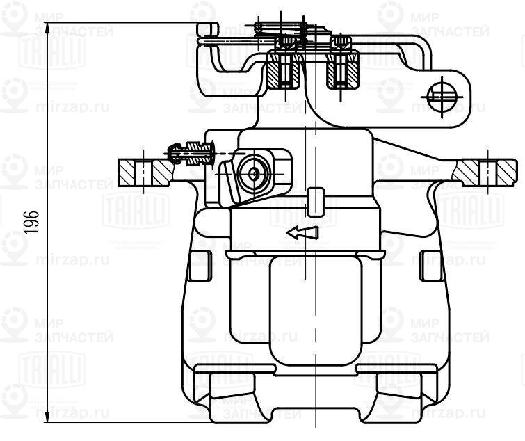 Тормозной суппорт TRIALLI CF202002