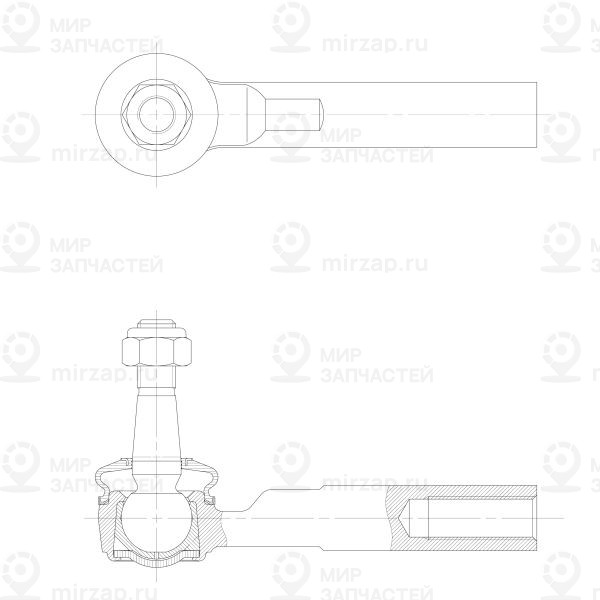 Наконечник поперечной рулевой тяги CTR CE1050