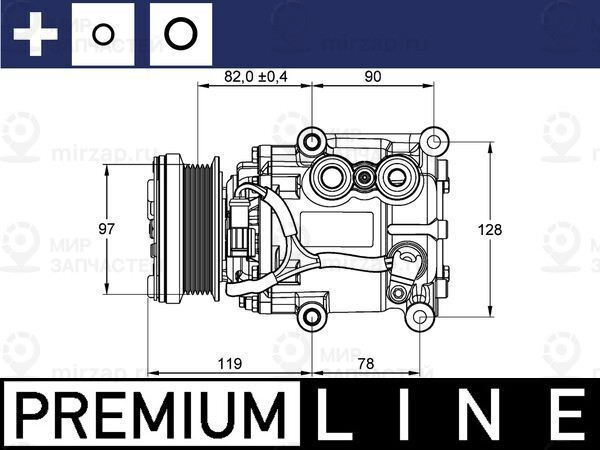 Запчасть MAHLE ACP22000P