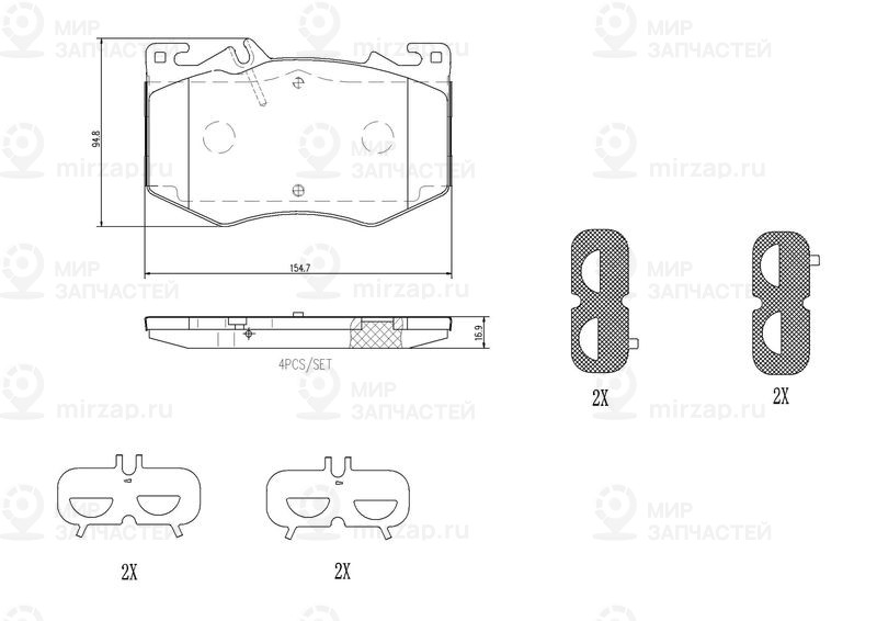 Запчасть BREMBO P50166