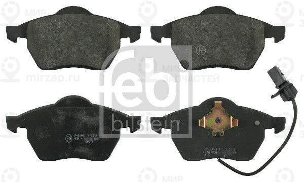 Комплект тормозных колодок, дисковый тормоз FEBI 16398