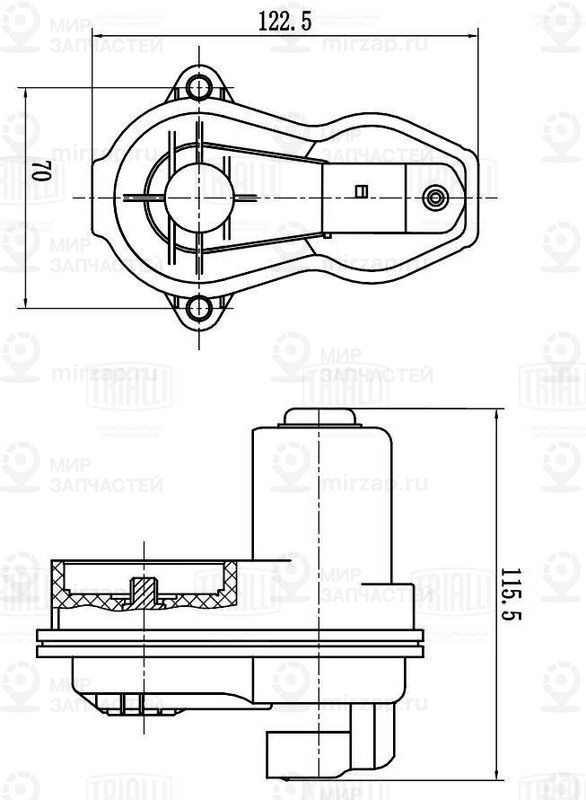 Ремкомплект, тормозной суппорт TRIALLI RCM800186