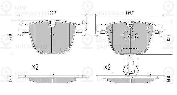 Запчасть FREMAX FBP1391