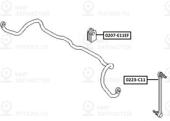 Запчасть ASVA 0207E11EF