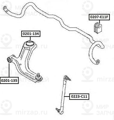 Запчасть ASVA 0207E11F