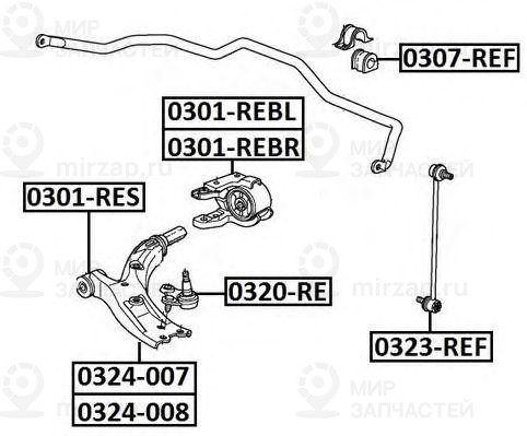 Запчасть ASVA 0307REF