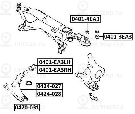 Запчасть ASVA 04014EA3