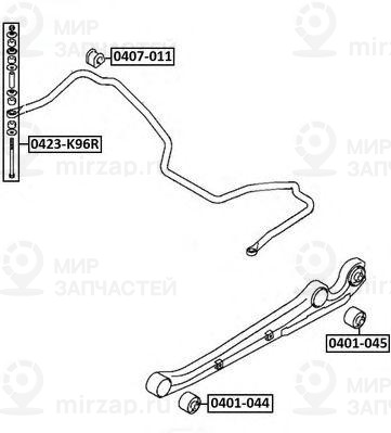 Запчасть ASVA 0407011