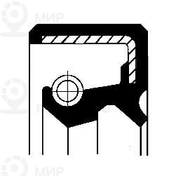 Уплотняющее кольцо, механическая коробка передач CORTECO 19033656B