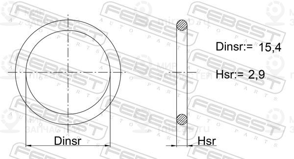 Запчасть FEBEST 01400006