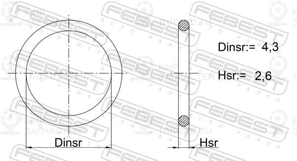 Запчасть FEBEST 01400011