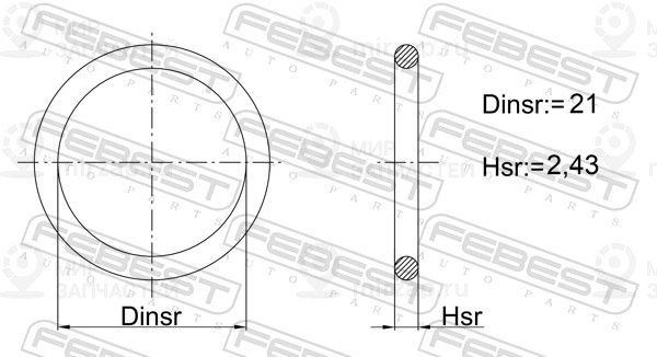 Запчасть FEBEST 02400016