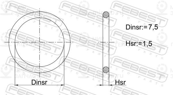 Запчасть FEBEST 04400002