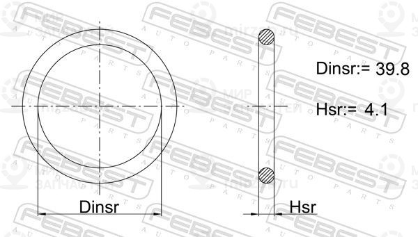Запчасть FEBEST 10400002