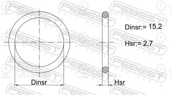 Запчасть FEBEST 24400005