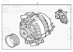 генератор 180A
 BMW 12317551256