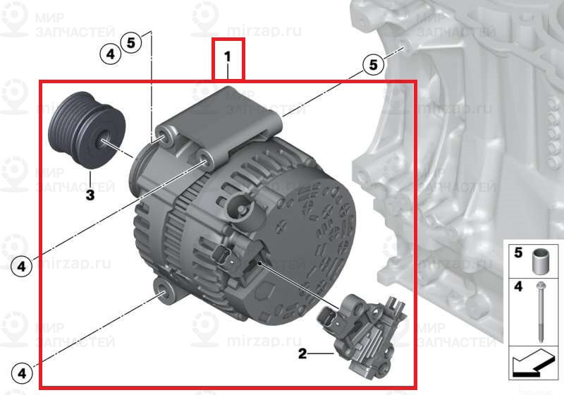 генератор 150A / BOSCH
 BMW 12317604782