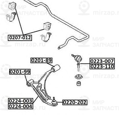 Запчасть ASVA 0223007