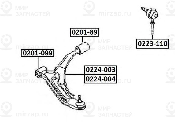 Запчасть ASVA 0224004