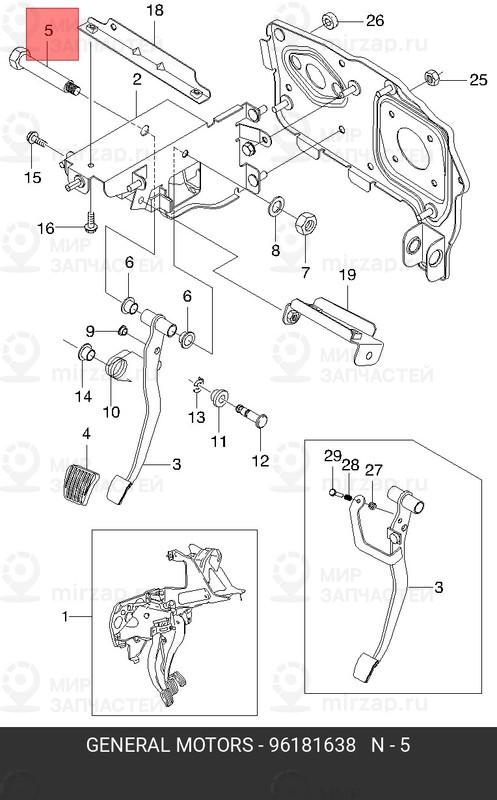 Запчасть GM 96181638