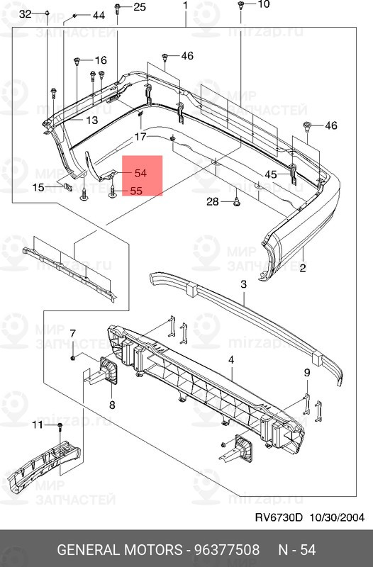 Запчасть GM 96377508