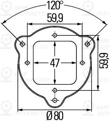 Запчасть HELLA 9XD161119007