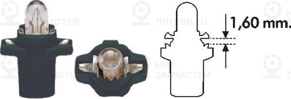 Лампа накаливания, освещение щитка приборов MAGNETI MARELLI 003733100000