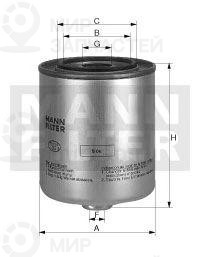 Фильтр топливный MANN-FILTER WK8152