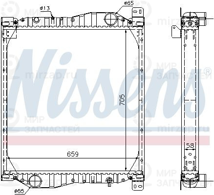 Запчасть NISSENS 69606A