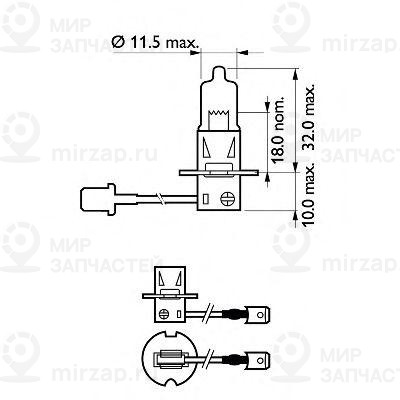 Запчасть PHILIPS 12455RAC1