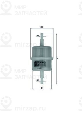 Фильтр топливный MAHLE KL63OF