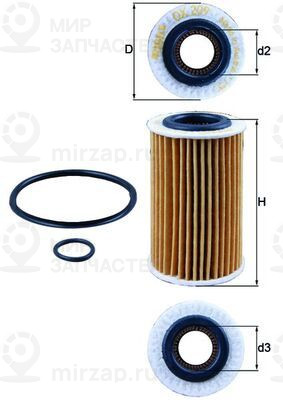 Запчасть MAHLE OX209D