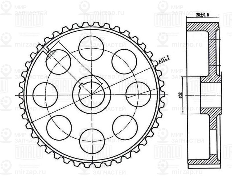 Запчасть TRIALLI CG106