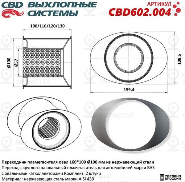 Запчасть CBD CBD602004