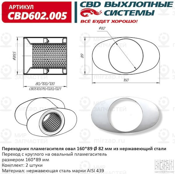 Запчасть CBD CBD602005