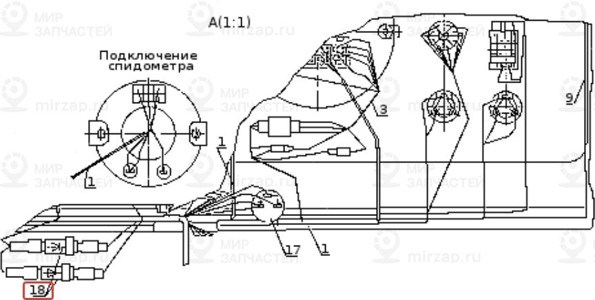 Запчасть KAMAZ 34033747