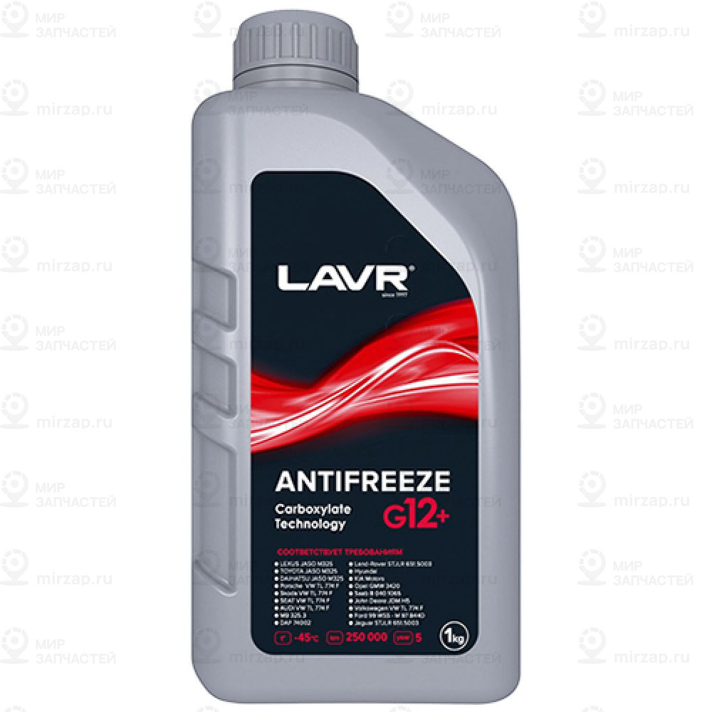Охлаждающая Жидкость Antifreeze Lavr -45 G12+ 1Кг LAVR LN1709