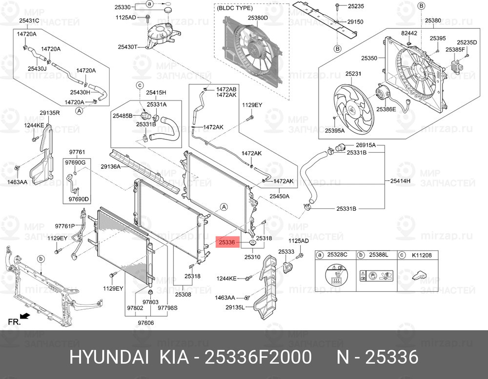 Запчасть MOBIS 25336F2000