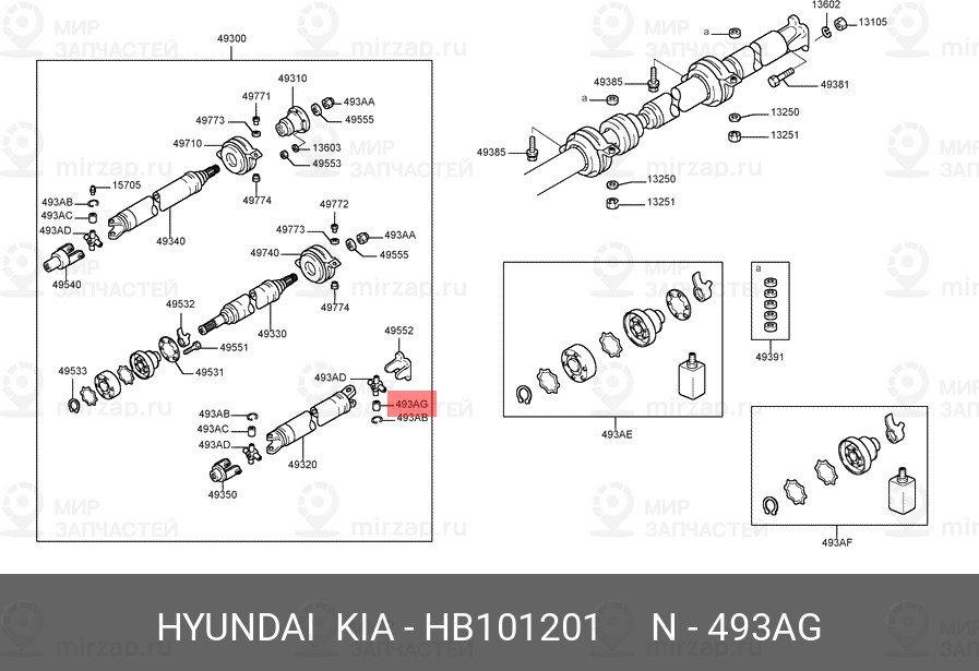 Запчасть MOBIS HB101201