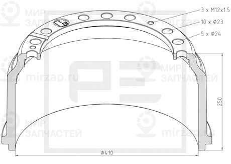 Запчасть PETERS ENNEPETAL 01640000A