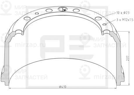 Запчасть PETERS ENNEPETAL 01649100A