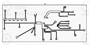Жгут проводов двигатель/Dde
 BMW 12517812756