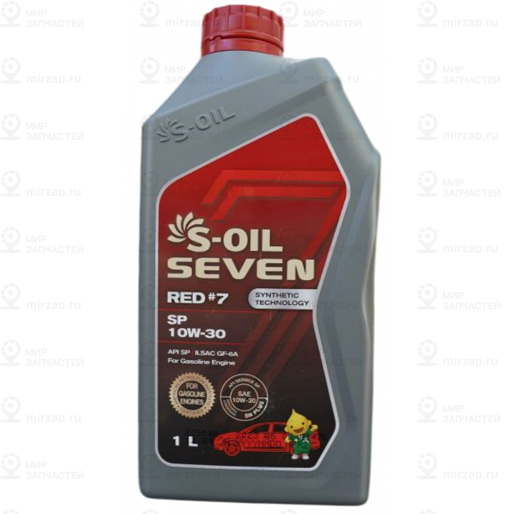 Масло Моторное 10W30 S-Oil 7 Red #7 Sn (1Л) S-OIL SEVEN E107688