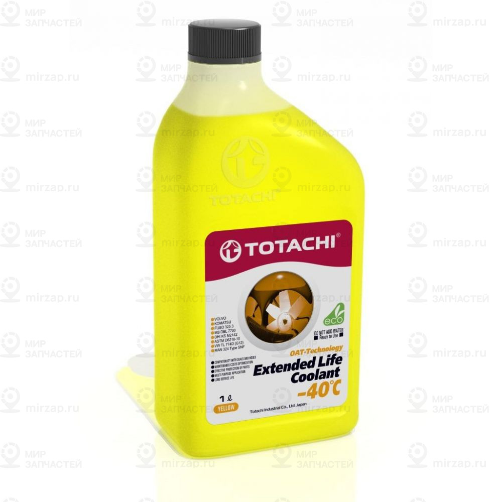 Охлаждающая Жидкость Низкозамерзающая Totachi Extended Life Coolant -40 C , 1Л TOTACHI 43701