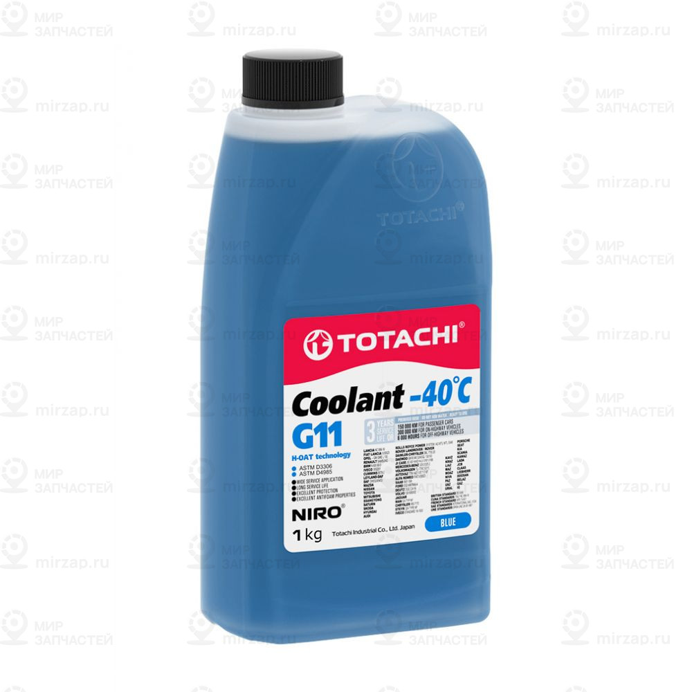 Охлаждающая Жидкость Totachi Niro Coolant Blue -40C G11 1Кг TOTACHI 46301