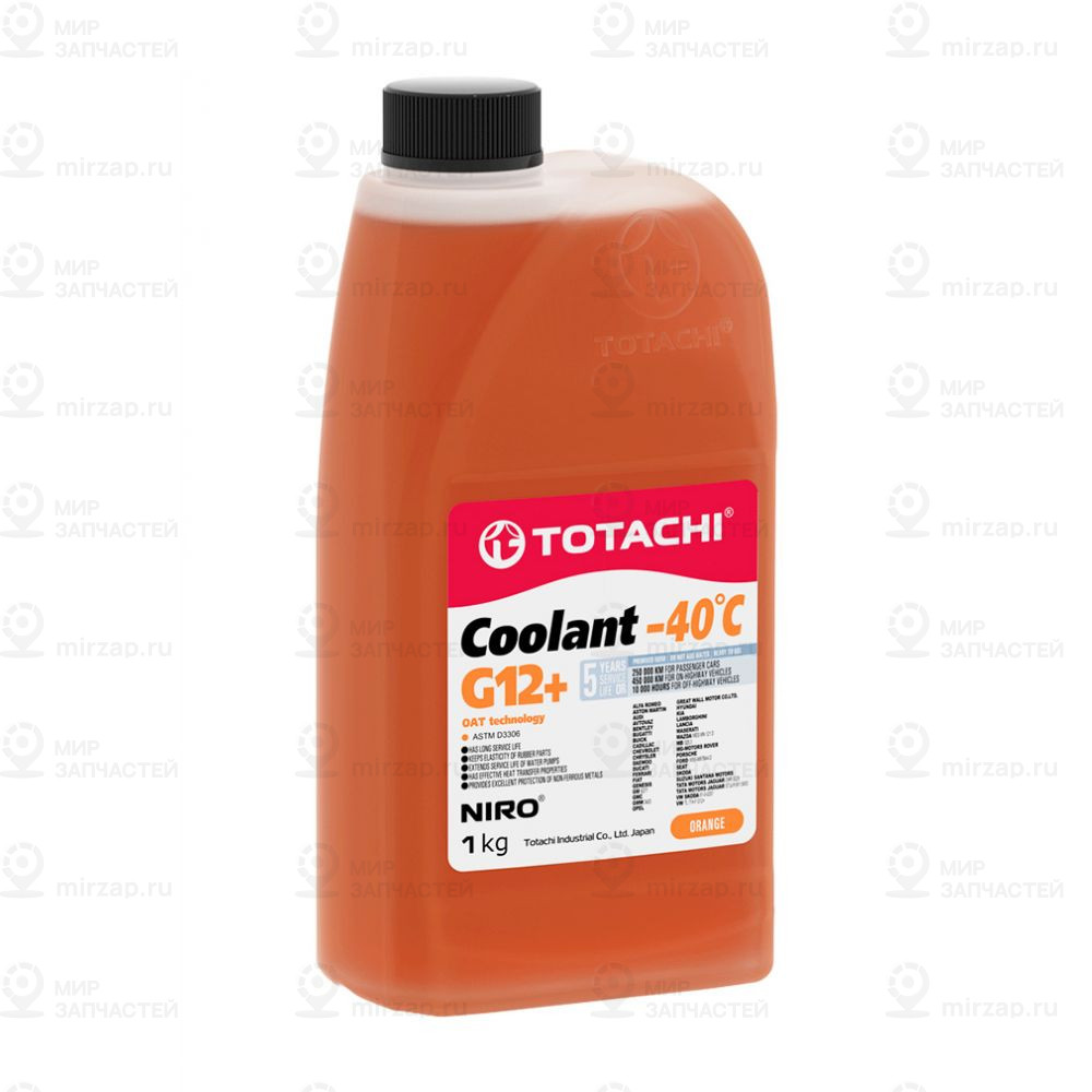 Охлаждающая Жидкость Totachi Niro Coolant   Orange   -40C   G12+      1Кг TOTACHI 47301