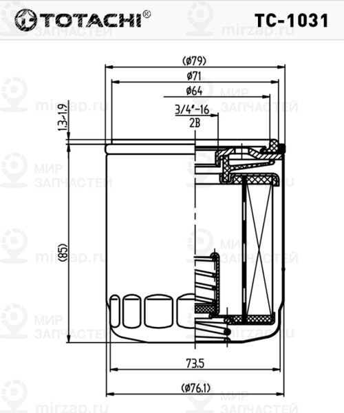 Запчасть TOTACHI TC1031
