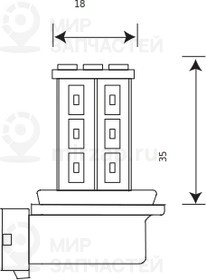 Запчасть Маяк 12H11W18SMD5630BL