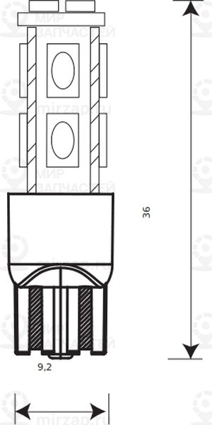 Запчасть Маяк 12T10W10SMD5630